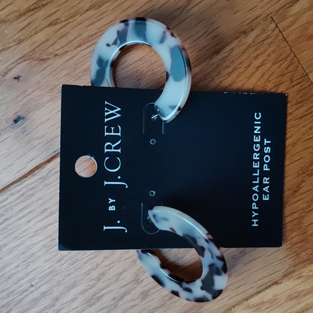 J Crew Tortoise Earrings